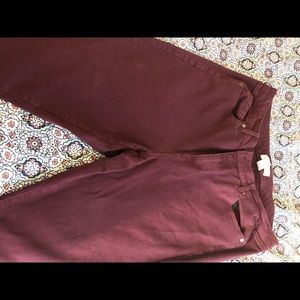 Lane Bryant Maroon Jeans